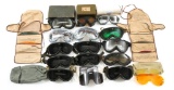 US ARMY & WORLD MILITARY COMBAT GOGGLES LOT OF 14