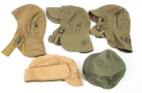 WWI - WWII US ARMY / NAVY FIELD CAP LOT OF 5