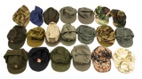 WORLD MILITARY ARMY FIELD HAT LOT OF 20