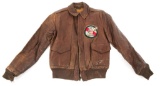 WWII 5th AAF 9th FIGHTER SQUADRON A2 FLIGHT JACKET