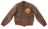 WWII 7th AAF 819th BOMB SQUADRON A2 FLIGHT JACKET