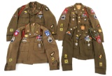 WWII US ARMY AIRBORNE NCO & OFFICER UNIFORM LOT