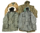 US ARMED FORCES WINTER & RAIN JACKET LOT OF 4