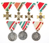 WWI - WWII HUNGARIAN MEDAL LOT OF 7