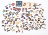 WWII US HOME FRONT PIN & INSIGNIA LOT OF 140