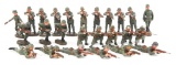 WWII GERMAN ARMY 60MM TOY FIGURE LOT OF 25