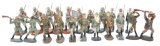 WWII GERMAN ARMY TOY FIGURE LOT OF 22