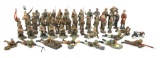 WWII GERMAN ARMY ELASTOLIN & LINEOL TOY FIGURE LOT