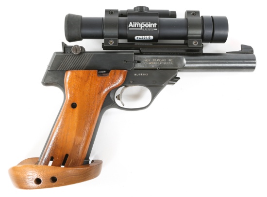 High Standard Firearms Sharpshooter Target Pistol Ad 10" x 7" Retro Metal Sign 