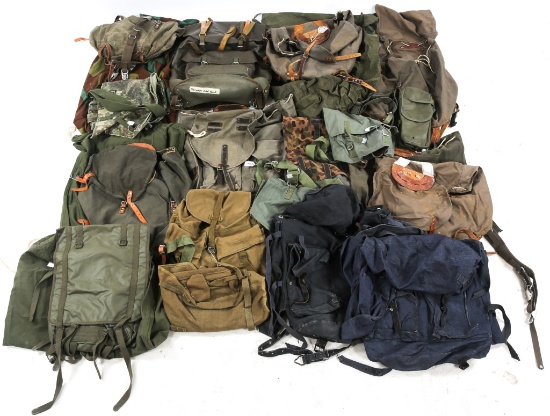 WORLD MILITARY ARMY BACKPACK & COMBAT RUCKSACK LOT