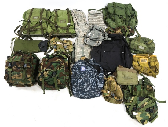 US ARMY & USN MOLLE BACKPACK & PACK LOT