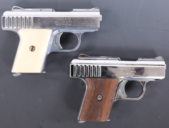 RAVEN ARMS MODEL P-25 .25 AUTO PISTOL LOT OF 2