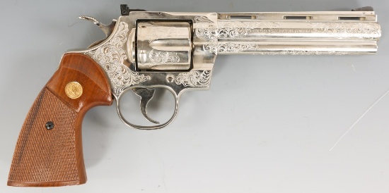 1980 COLT PYTHON 357 .357 MAG ENGRAVED REVOLVER