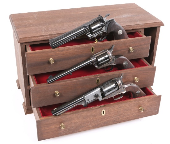 COLT BICENTENNIAL COMMEMORATIVE THREE REVOLVER SET
