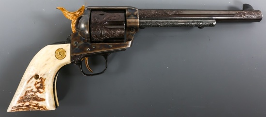 1977 COLT M1873 N.C. FOSTER ENGRAVED REVOLVER