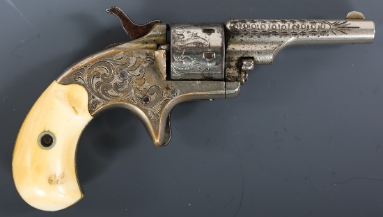 1876 COLT OPEN TOP POCKET MODEL .22 CAL REVOLVER