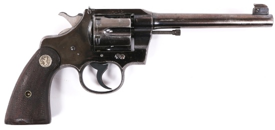 1914 BRITISH COLT OFFICERS MODEL .38 SPL REVOLVER