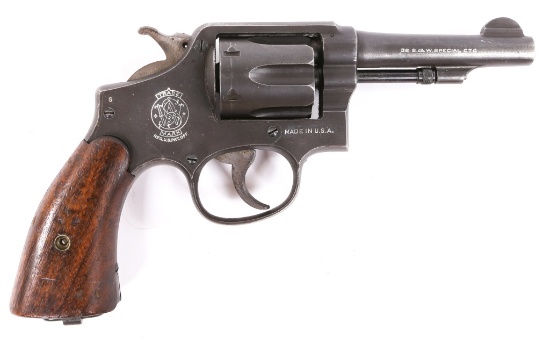 WWII US S&W SV VICTORY MODEL .38 SPL REVOLVER