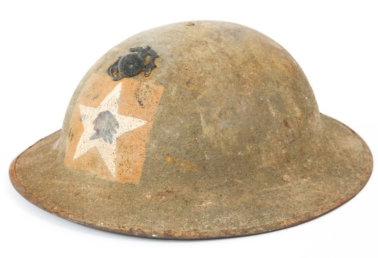 WWI USMC EGA 5TH MARINES 2ND INFANTRY DIV HELMET