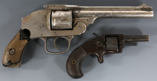 IVER JOHNSON & HOWARD .22 CAL & .38 CAL REVOLVERS