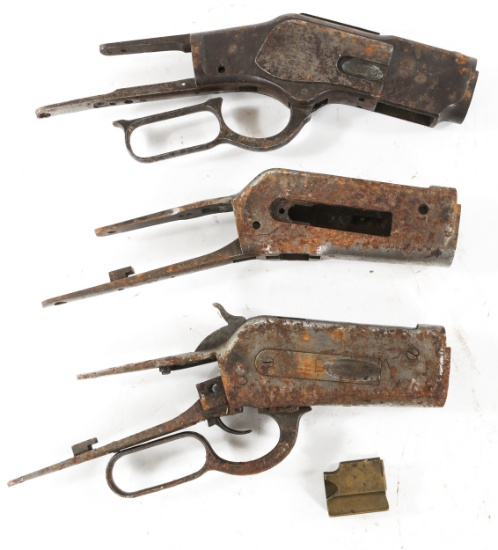 ANTIQUE WINCHESTER LEVER ACTION RECEIVER LOT OF 3