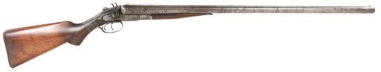 L.C. SMITH DOUBLE BARREL 10 GAUGE SHOTGUN