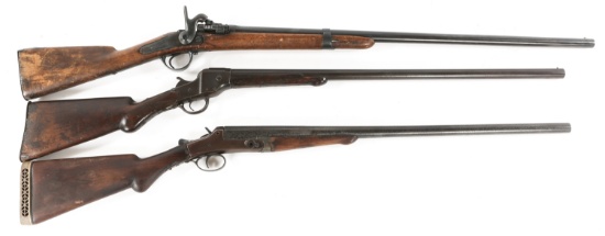 HOPKINS & ALLEN, HUNTER 12 GA SHOTGUNS FOR PARTS