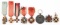 IMPERIAL RUSSIA MINIATURE ORDER MEDAL LOT OF 8