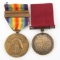 1920's US NAVY NAMED GOOD CONDUCT & VICTORY MEDAL