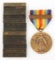 WWI US NAVY ESCORT VICTORY MEDAL & 13 EXTRA CLASPS