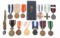 WWI - WWII WORLD MILITARY AWARD MEDALS LOT