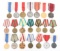 RUSSIAN AND POLISH AWARD MEDALS LOT OF 21