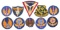 WWII USAAF EUROPEAN THEATER PATCHES LOT OF 10