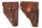 WWII GERMAN WALTHER PPK PISTOL HOLSTERS LOT OF 2