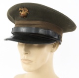 USMC CHINA MARINE OFFICER CAP WITH DROOPY WING EGA