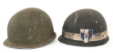 WWII US ARMY 8th INFANTRY DIVISION M1 HELMET