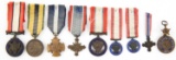 WWI US ARMED FORCES MINIATURE MEDAL LOT OF 9