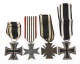 WWI IMPERIAL GERMAN IRON CROSS & MEDALS LOT