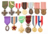 FRENCH ARMY & ZAIRE MEDAL LOT OF 13
