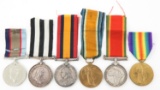 WWII BRITISH & COMMONWEALTH AWARD NAMED MEDALS LOT