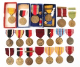WWII US ARMED FORCES AWARDS & DECORATION MEDAL LOT