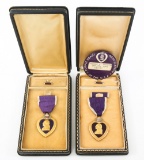 WWII NAMED & NUMBERED PURPLE HEART MEDAL LOT