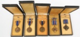 USAF DFC FLYING CROSS & AIR MEDALS LOT OF 5