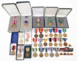 US ARMED FORCES FULL SIZE MEDAL AND RIBBON BAR LOT
