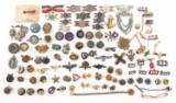 WWII TO KOREAN WAR US ARMY AVIATION & USN PINS LOT