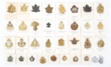 WWII ROYAL CANADIAN ARMY CAP BADGES & INSIGNIA LOT