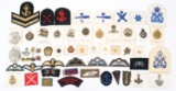 BRITISH ARMED FORCES CAP BADGE & PATCHES LOT