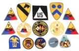 WWII US ARMORED FORCE & CAVALRY PATCH LOT