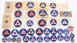WWII US CIVILIAN DEFENSE PATCHES & BOOKS LOT OF 35