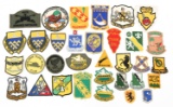 WWII - COLD WAR US ARMY INSIGNIA PATCHES LOT OF 33